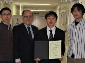 山口さん、医学部学生奨学賞（最優秀賞）受賞おめでとう！！