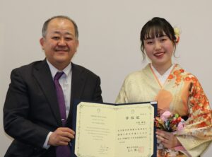 川島風花さん 卒業おめでとう！　　　　　　これからは修士で頑張って！